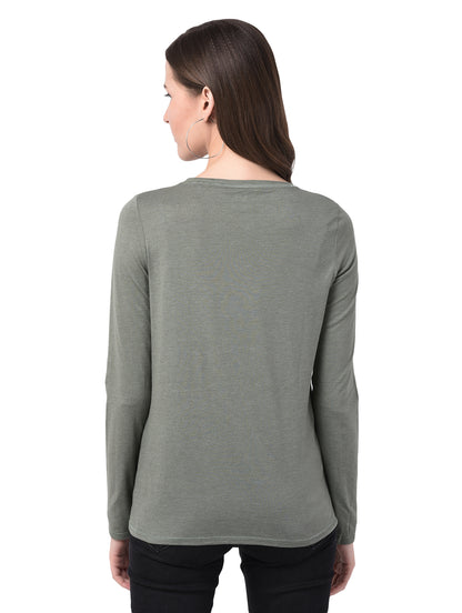 Printed Women Green T-Shirt – 92elmnts